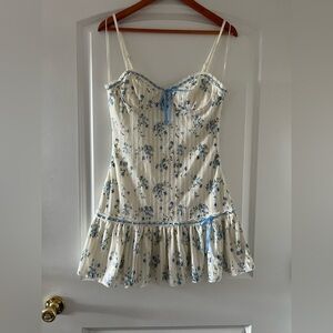 Thirty/Thirty Dainty Coquette Floral Mini Dress
